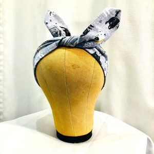 Cute Dogs Print Flannel Dolly Bow by Owl Talk